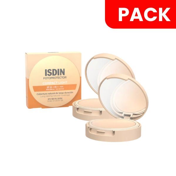Dúo Pack Fotoprotector Isdin Compact Light SPF 50 10 g