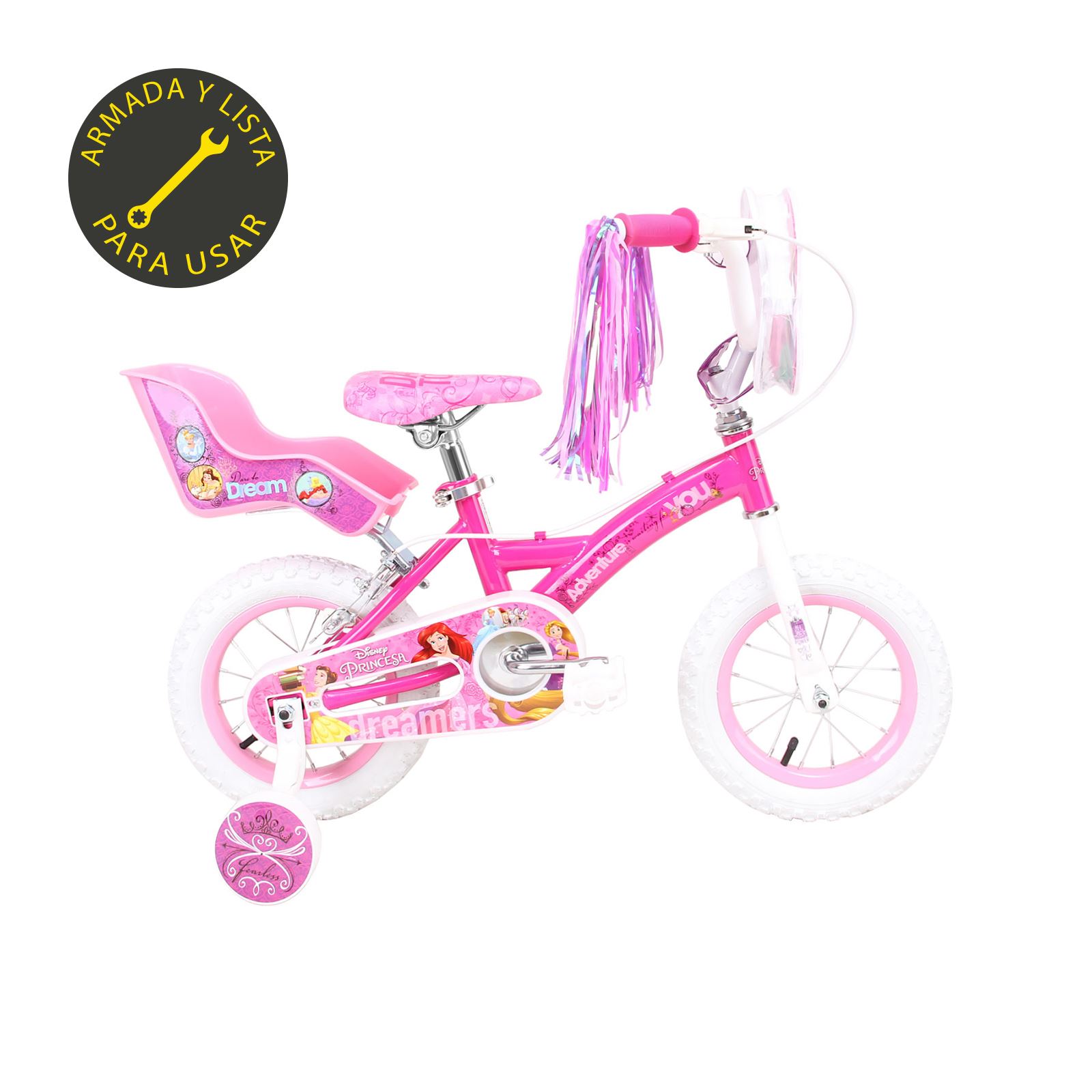 Disney Aro 12 Niña De Rosado Princess Bicicleta ybg76Yf