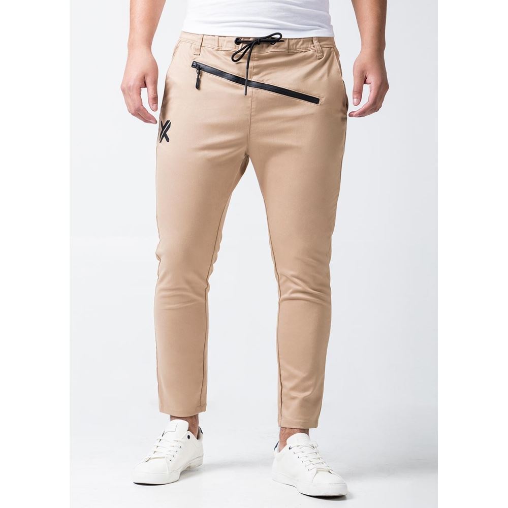 PANTALON DRILL STRETCH XERO TOLERANCE PARA HOMBRE - BEIGE | Juntoz