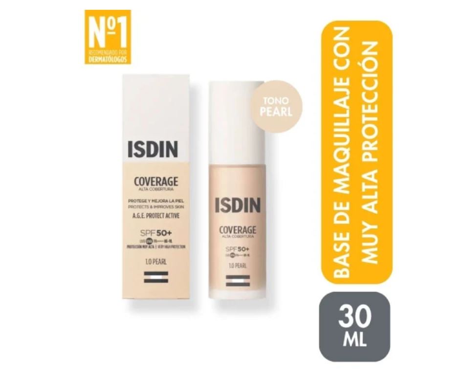Isdin Coverage SPF50 Pearl - Frasco 30G