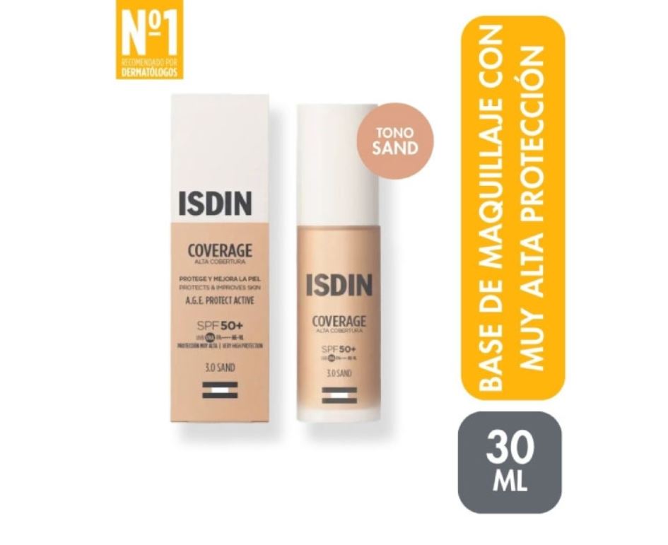 Isdin Coverage SPF50 Sand - Frasco 30G