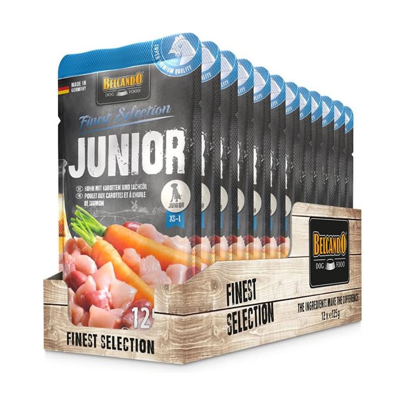 Belcando Junior Pollo con zanahorias Sobre 125gr x 12und