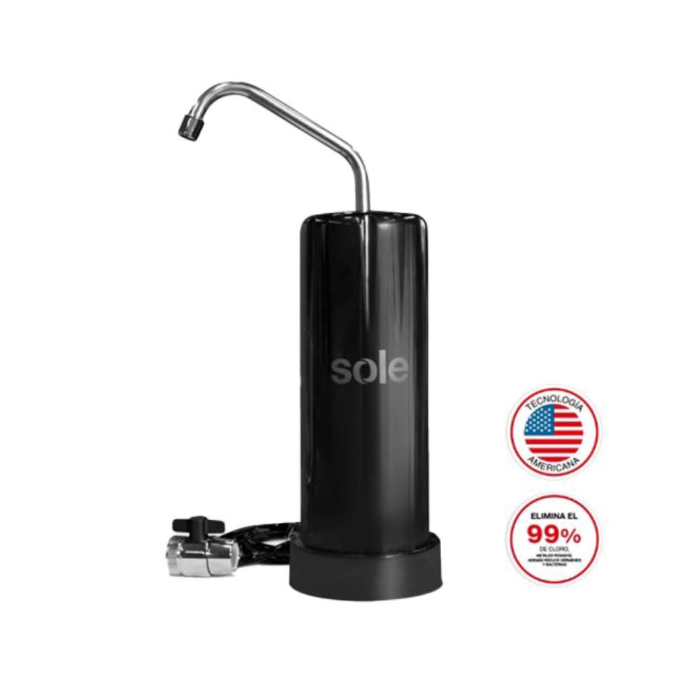 Purificador de Agua Sole Prime FILSOL017C 50,000 L  Negro