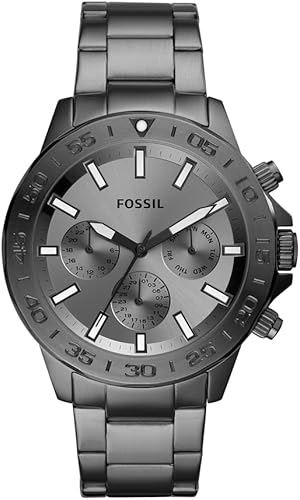 Fossil Bannon Multifunción – Acero Smoke 45 mm
