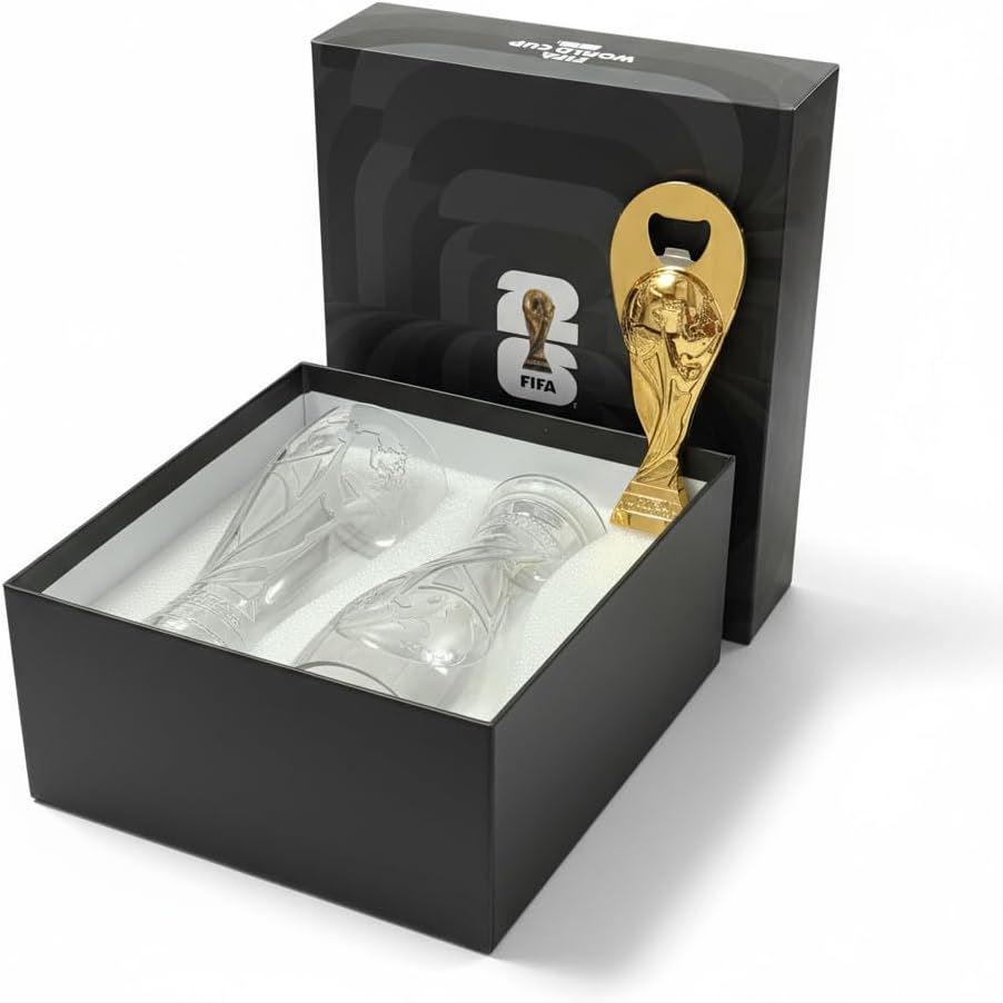 FIFA 2026 Set Vasos Pilsner y Destapador Oficial