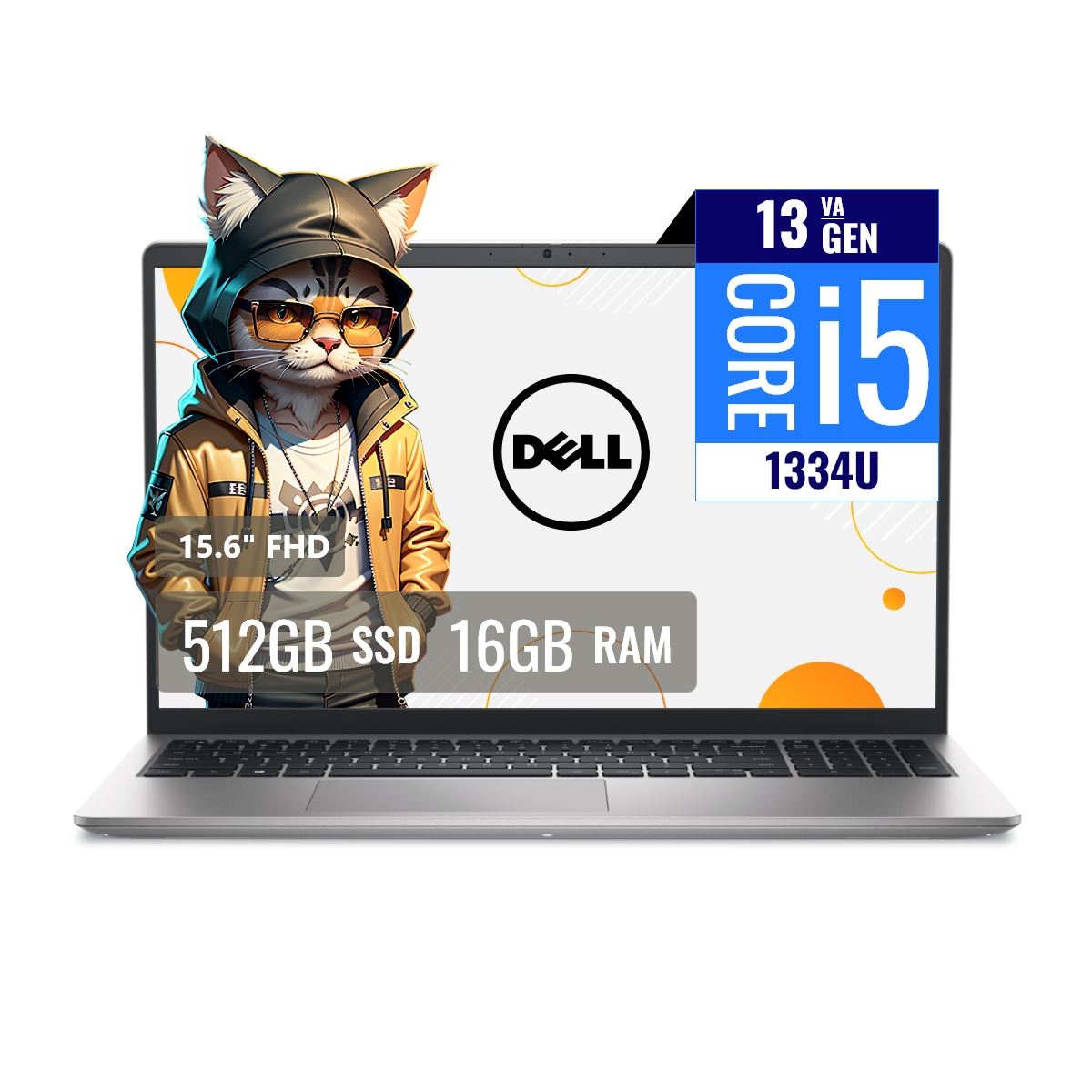 Laptop Dell DC15250 Intel Core i5 1334U 16GB RAM 512GB SSD M2 15.6 FHD FreeDOS
