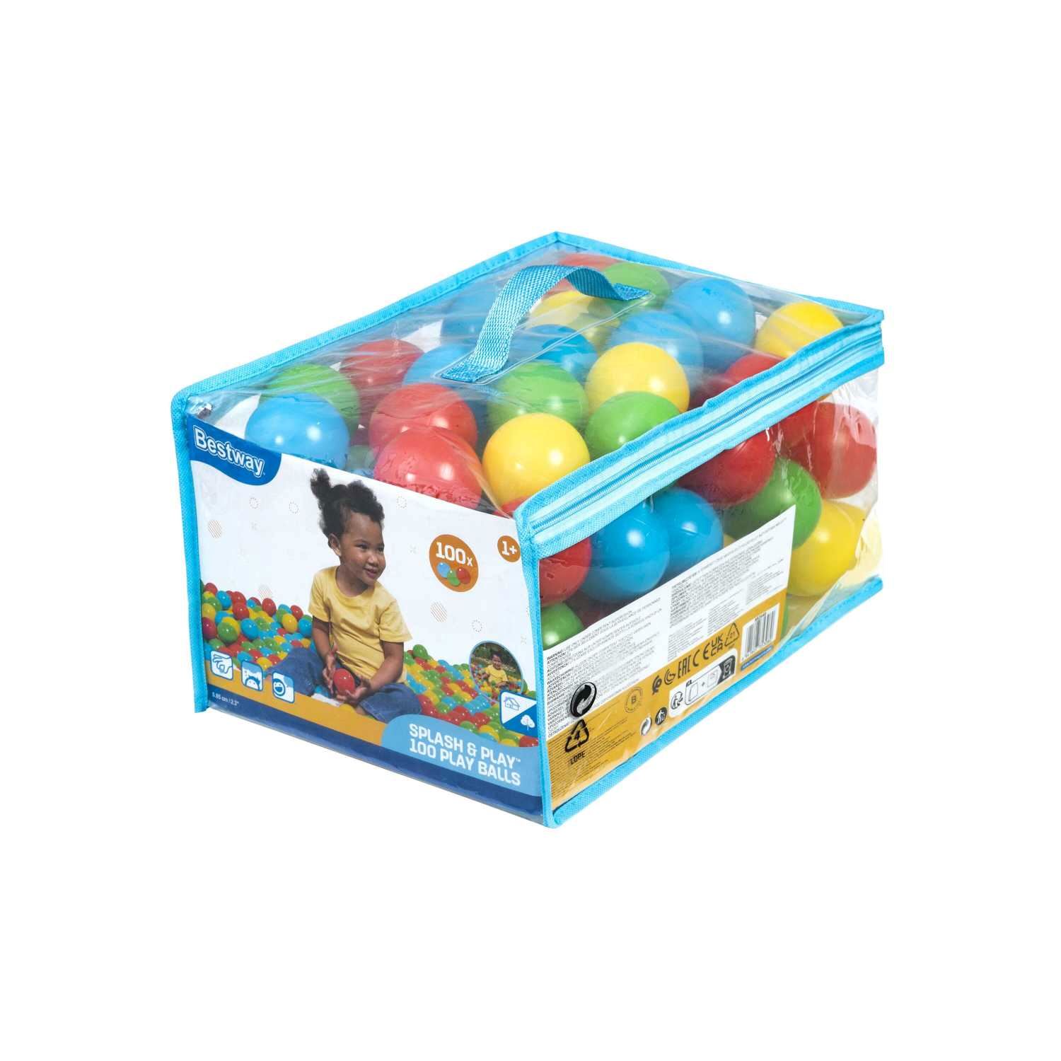 Bolsa de 100 Pelotas Multicolores - Bestway