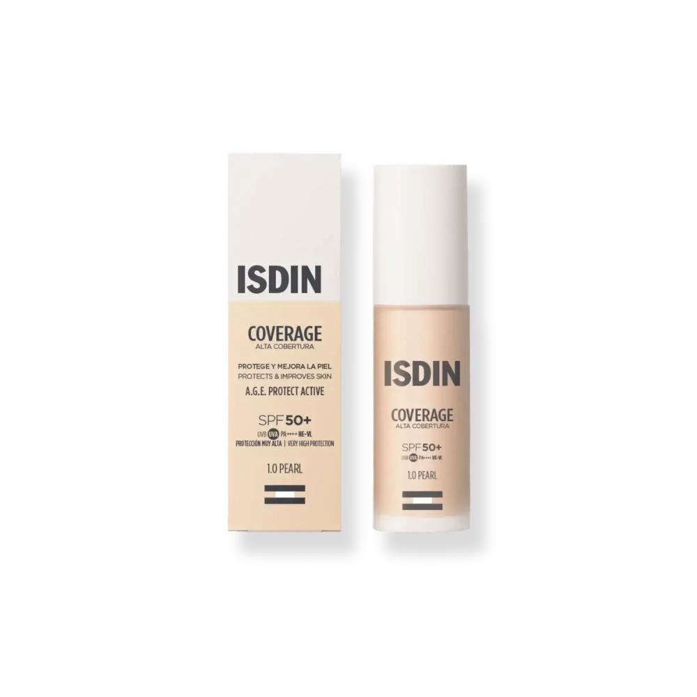 Base de maquillaje Alta Cobertura Isdin 1.0 Perla - 30 g