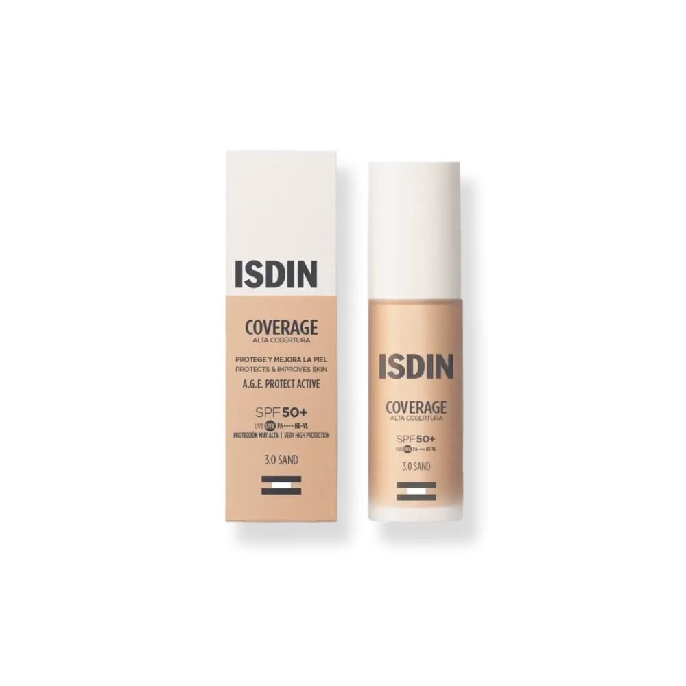 Base de maquillaje Alta Cobertura Isdin 3.0 Arena - 30 g