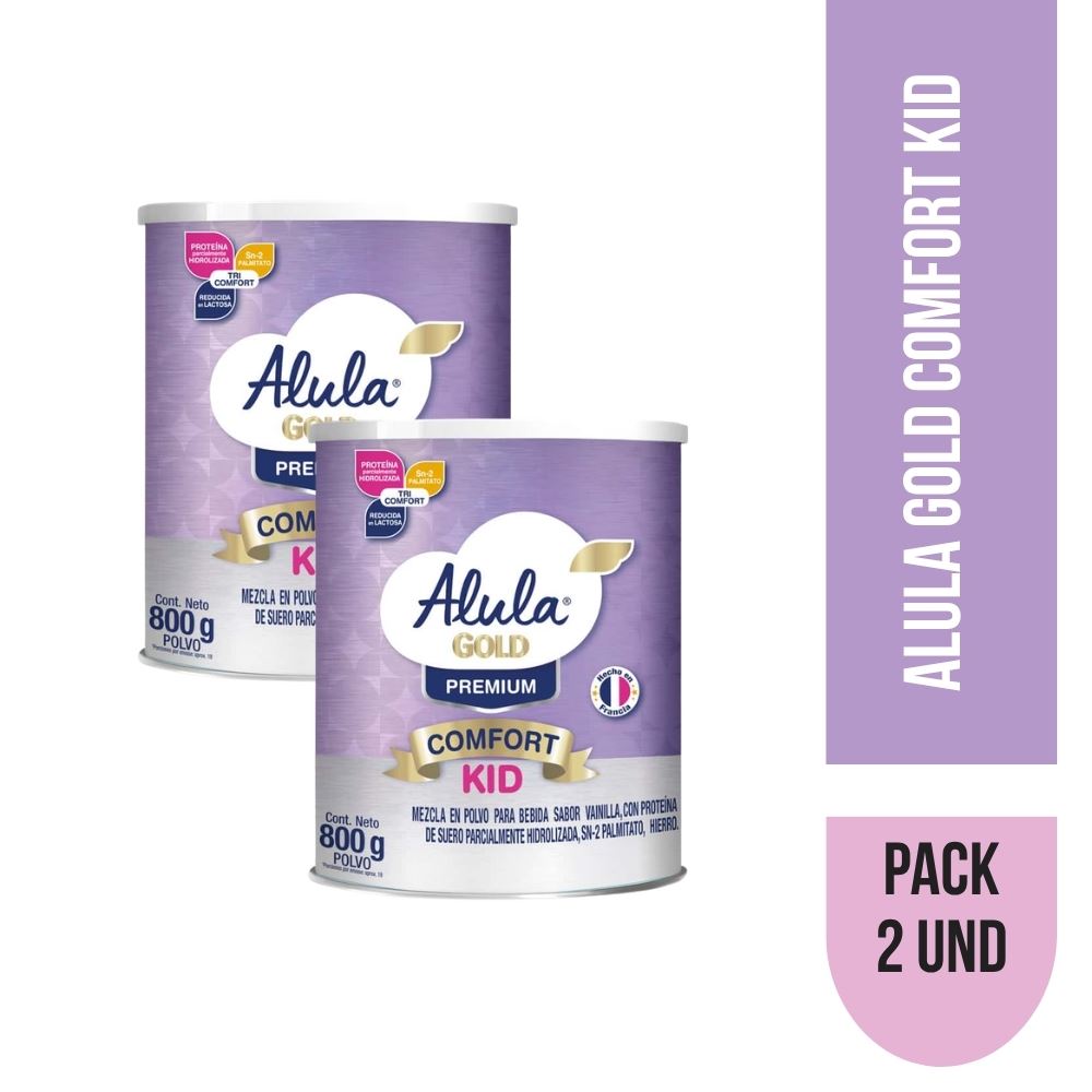Pack x 2 Alula Gold Comfort Kid - Lata 800 G