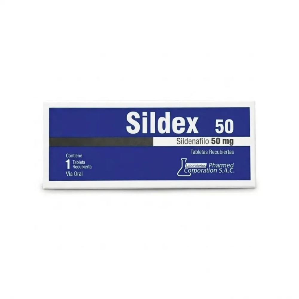 SILDEX 50 - SILDENAFILO 50 MG - 1 TABLETA RECUBIERTA