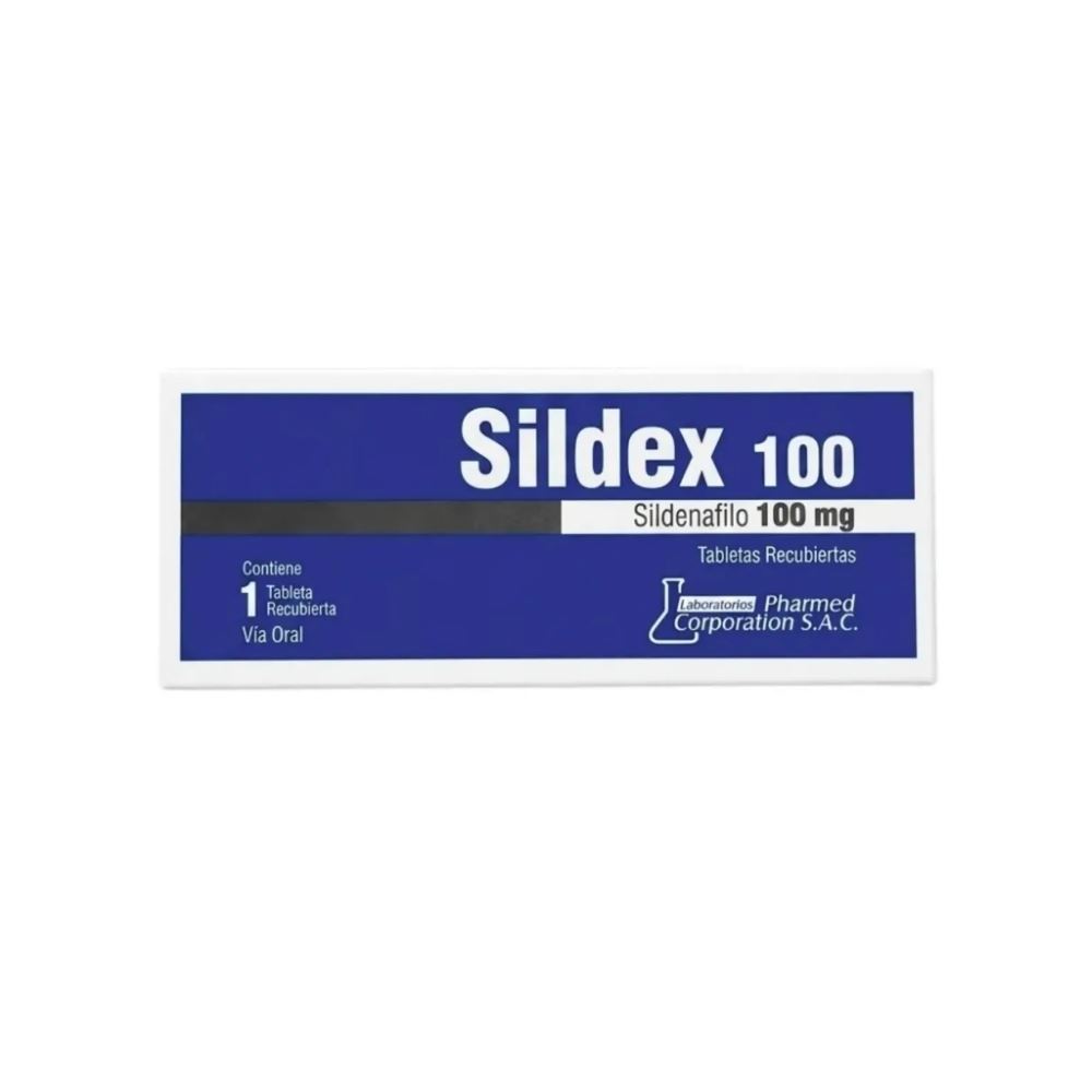 SILDEX 100 - SILDENAFILO 100 MG - 1 TABLETA RECUBIERTA