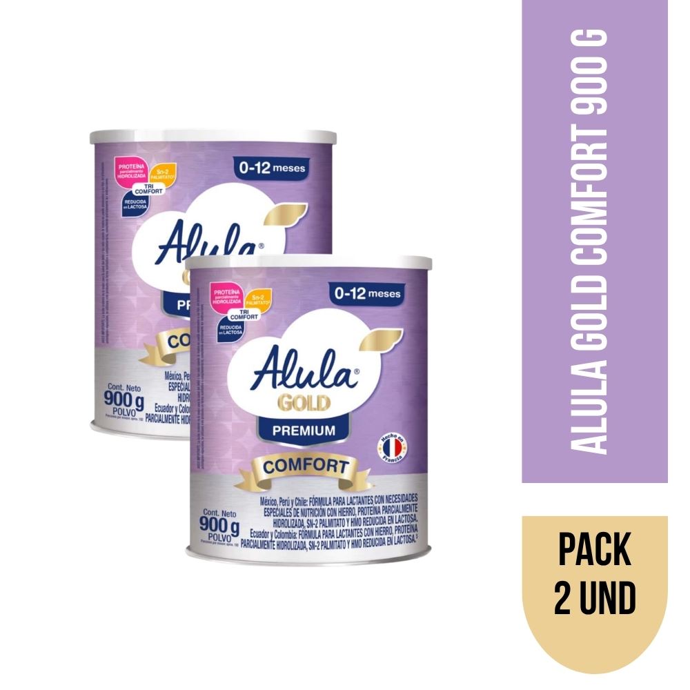 Pack x 2 Alula Gold Comfort Lata 900 G