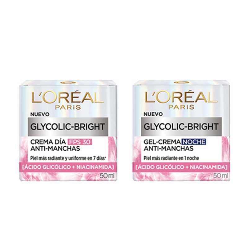Pack L’Oréal París Glycolic Bright  Día + Noche