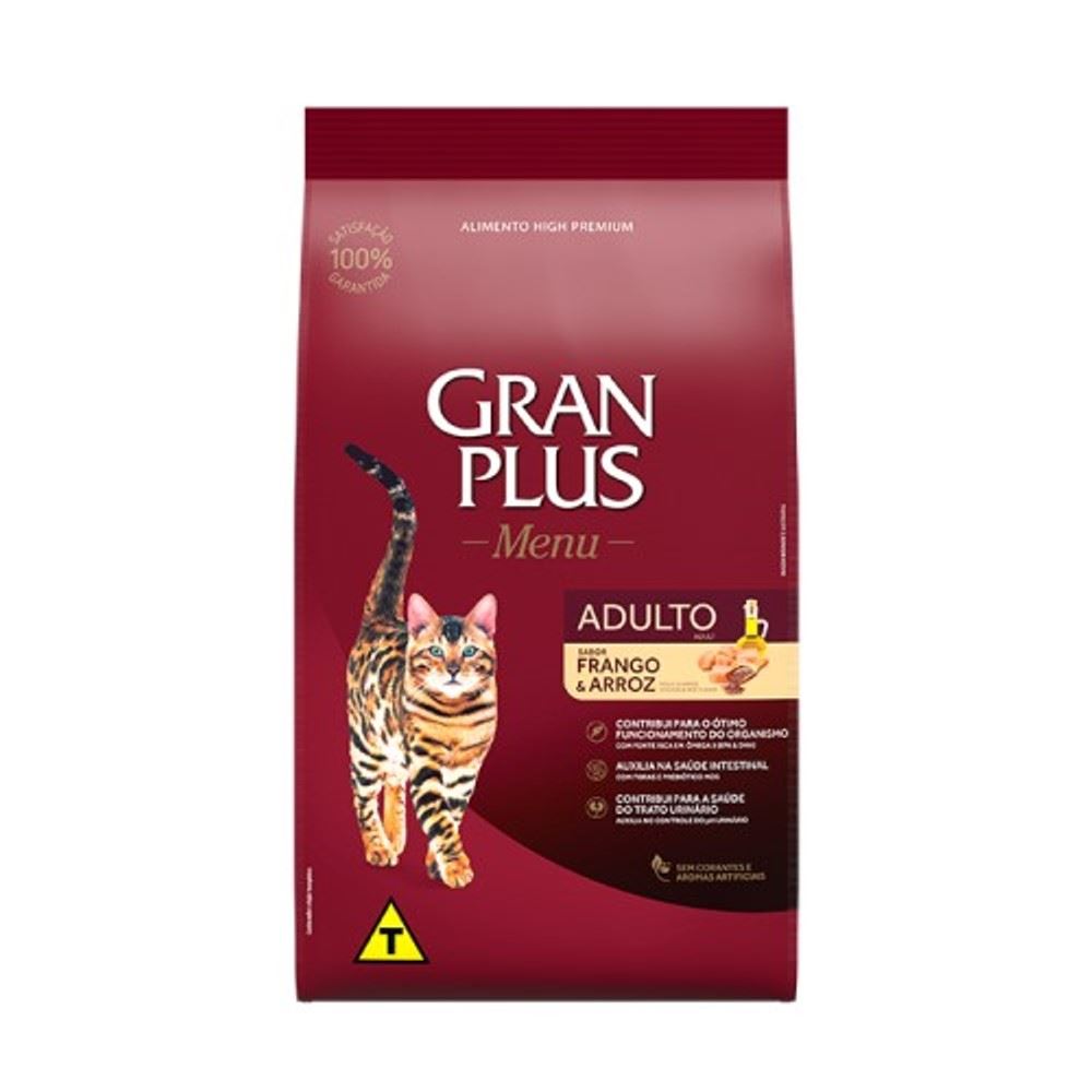 Gran Plus Gatos Adultos Pollo y Arroz 10 Kg