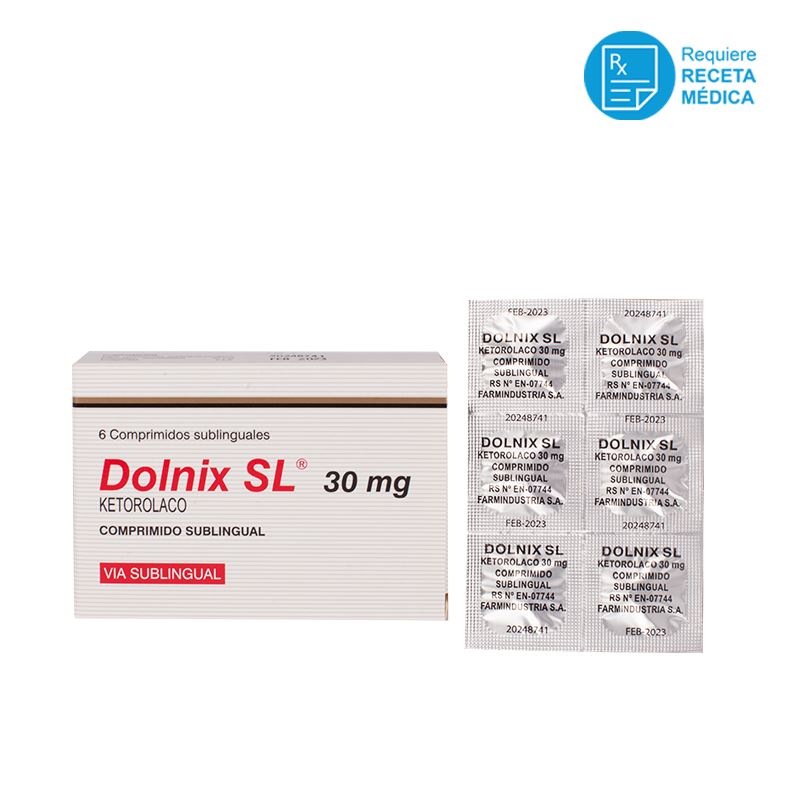 DOLNIX SL 30MG  X6 | Juntoz