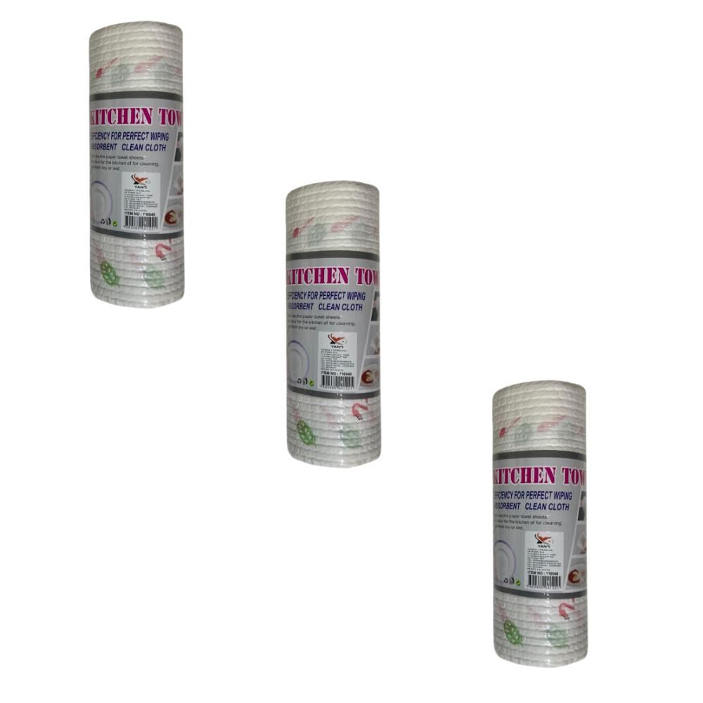 3 Rollos de papel toalla desechable