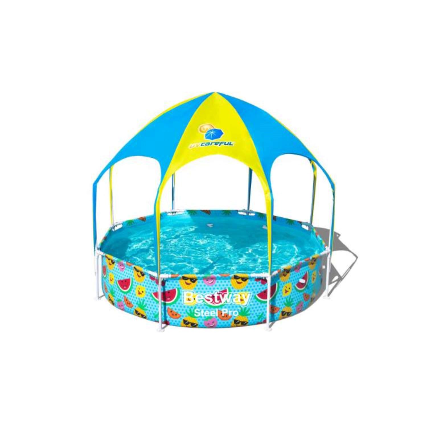 Piscina con techo estampada 244x51cm / 1688L - Bestway