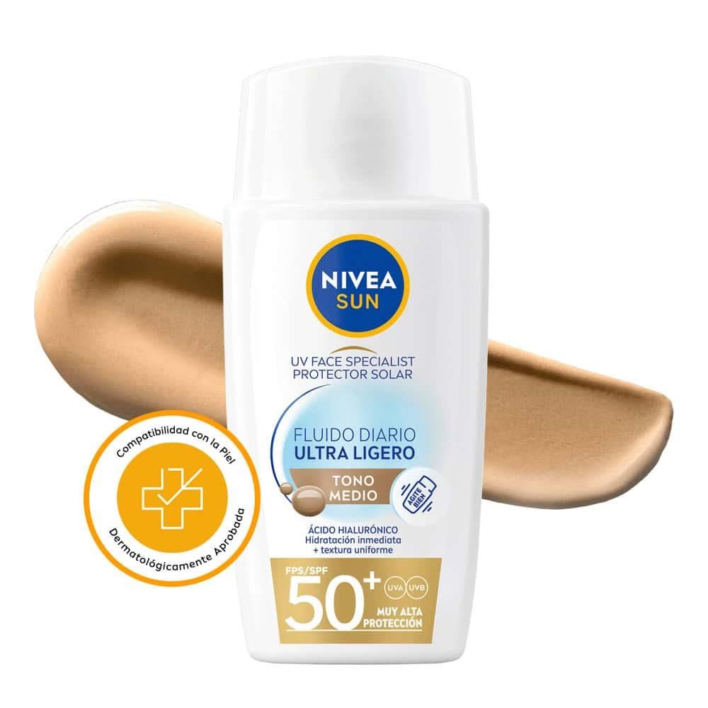 Nivea Sun Fluido Diario Ultraligero 40Ml - Tono Medio