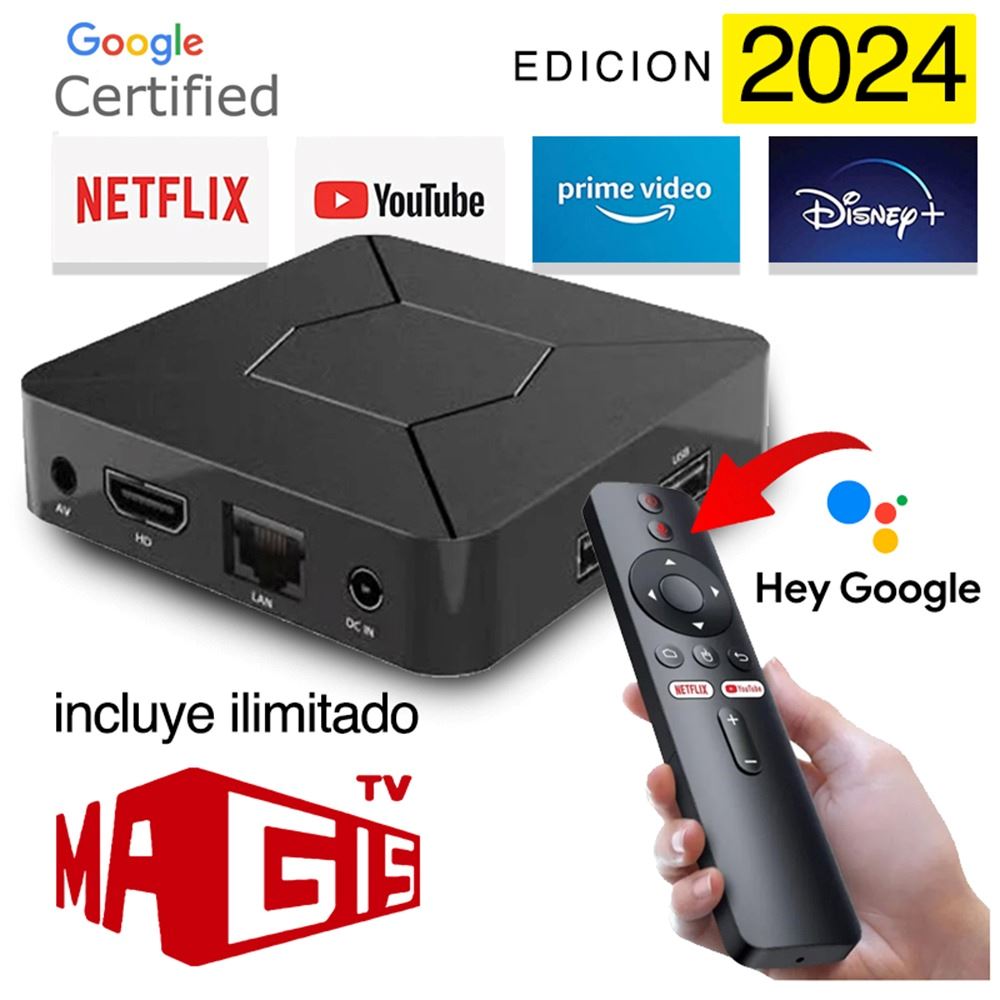 Wilson GX - Tv Box Android Certificado Con Magis TV Ilimitado Versión 2024  4k | Juntoz