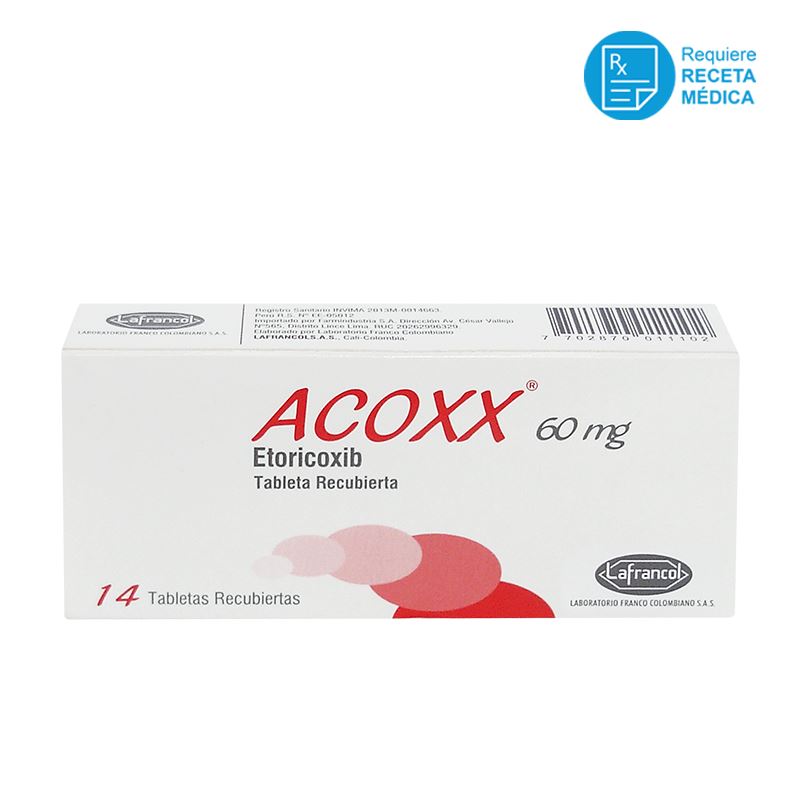 ACOXX 60 MG TABLETA RECUBIERTA X 14