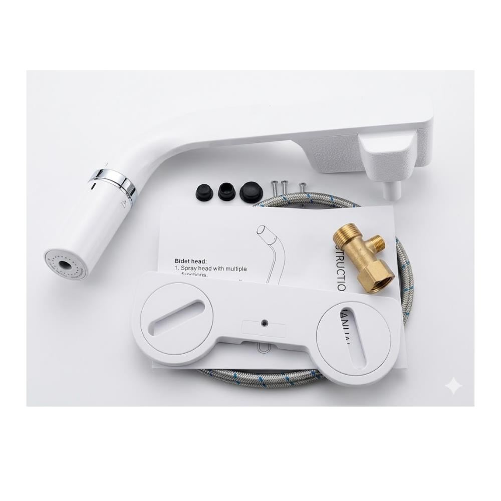 Bidé Inalámbrico Ultra Slim para Inodoro – Doble Boquilla