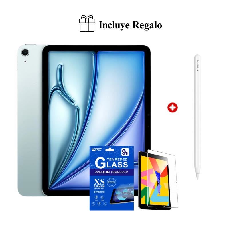 Apple iPad Air 11″ M4 128GB Wi-Fi 12GB RAM Cámara 12MP (2026) – Blue + Pencil Pro + Regalo