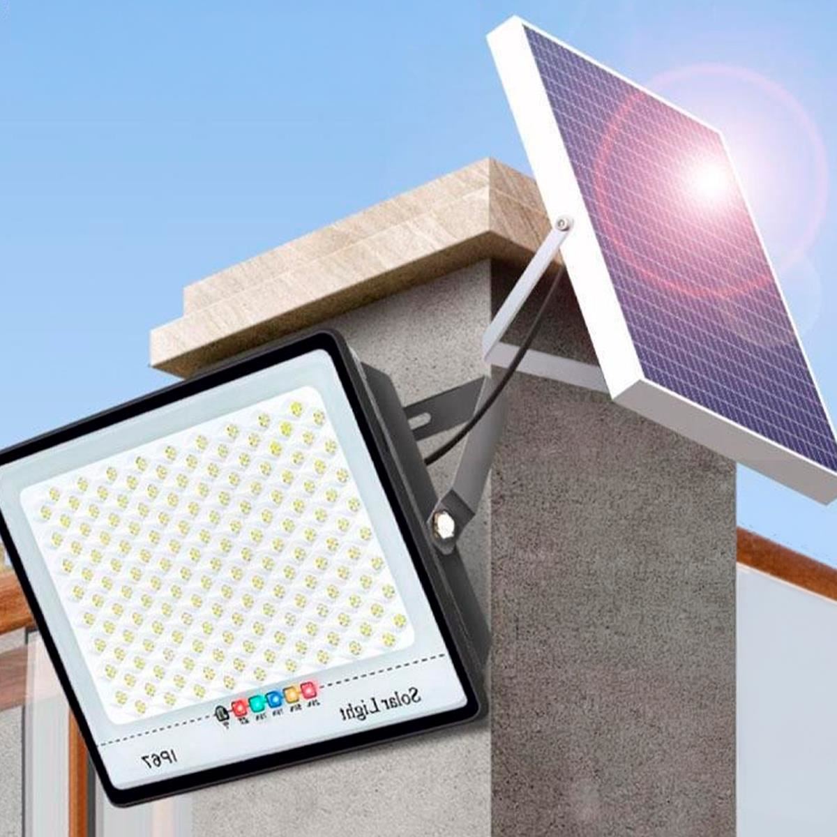 Lampara 100W 12,000mah más Panel Solar y Control Remoto