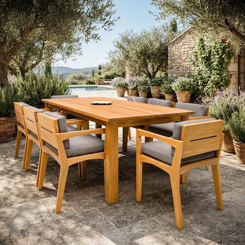 Comedor de Exterior de Madera Armenia 8 Personas Movenda