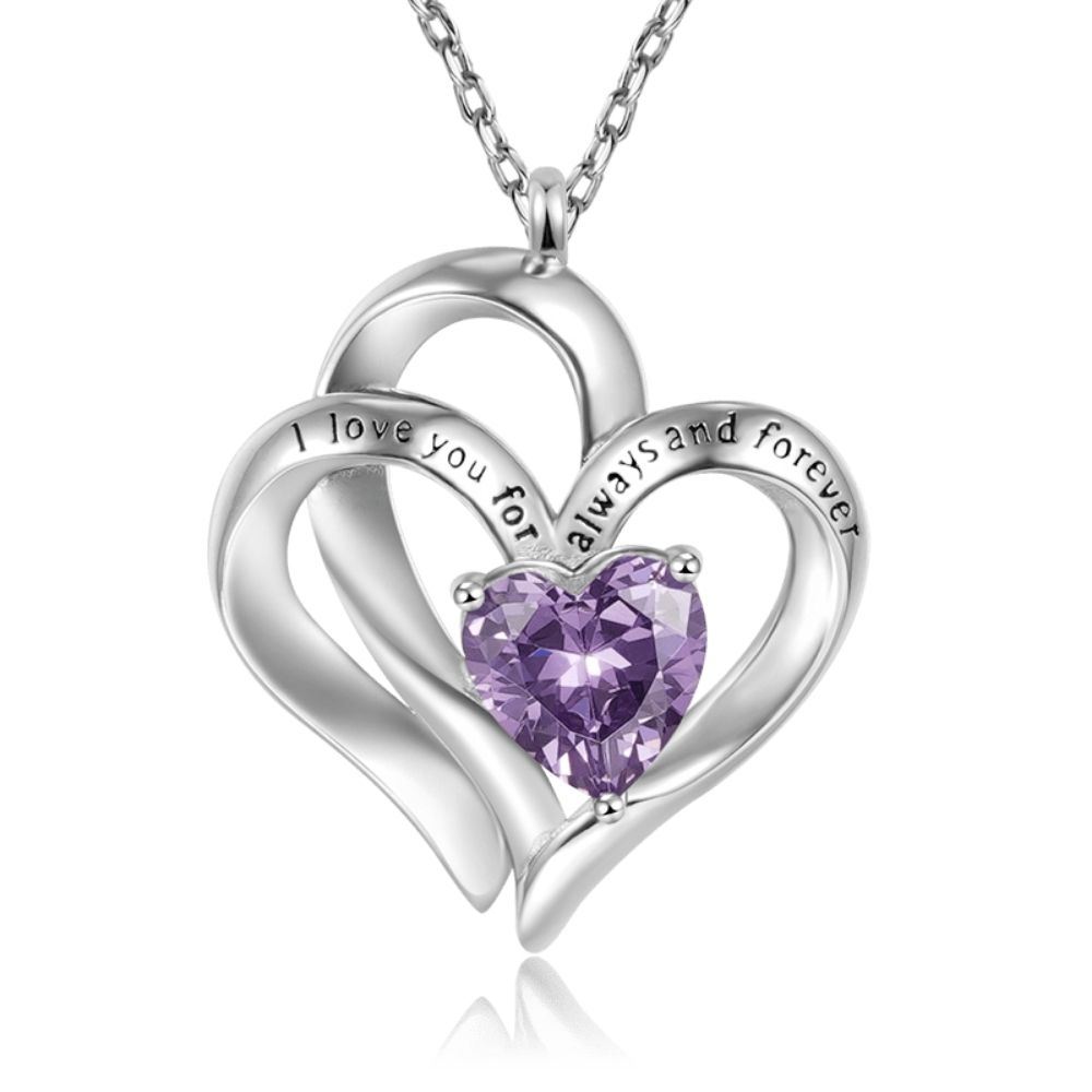 Collar Corazón de Amor Gnoce "Te amo por siempre y para siempre"