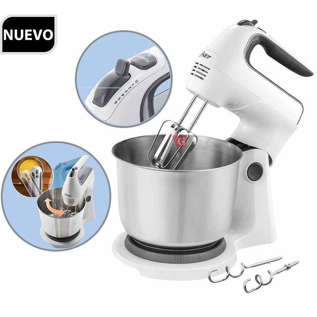 Batidora de Mano y Pedestal Oster FPSTHS3612