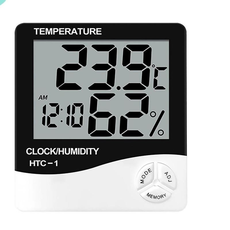 Medidor De Humedad Digital Termometro Higrometro De Temperatura HTC 1