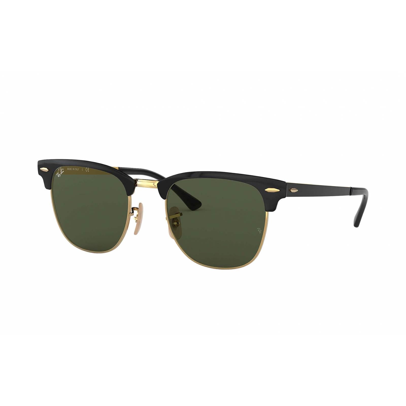 LENTES DE SOL RAYBAN CLUBMASTER METAL RB3716 UNISEX/ COLOR: NEGRO VERDOSO