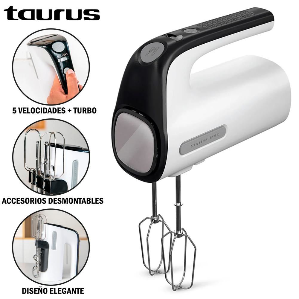 Batidora de Mano Taurus STATION INOX Blanco