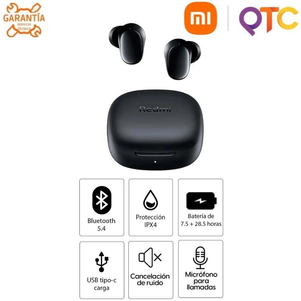 Audífonos Xiaomi Redmi Buds 6 Play Negro