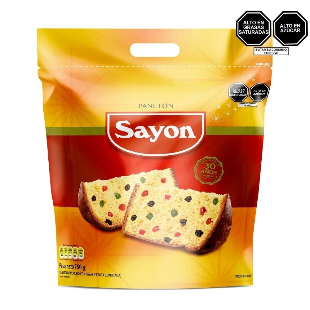 Panetón SAYON Bolsa 750g
