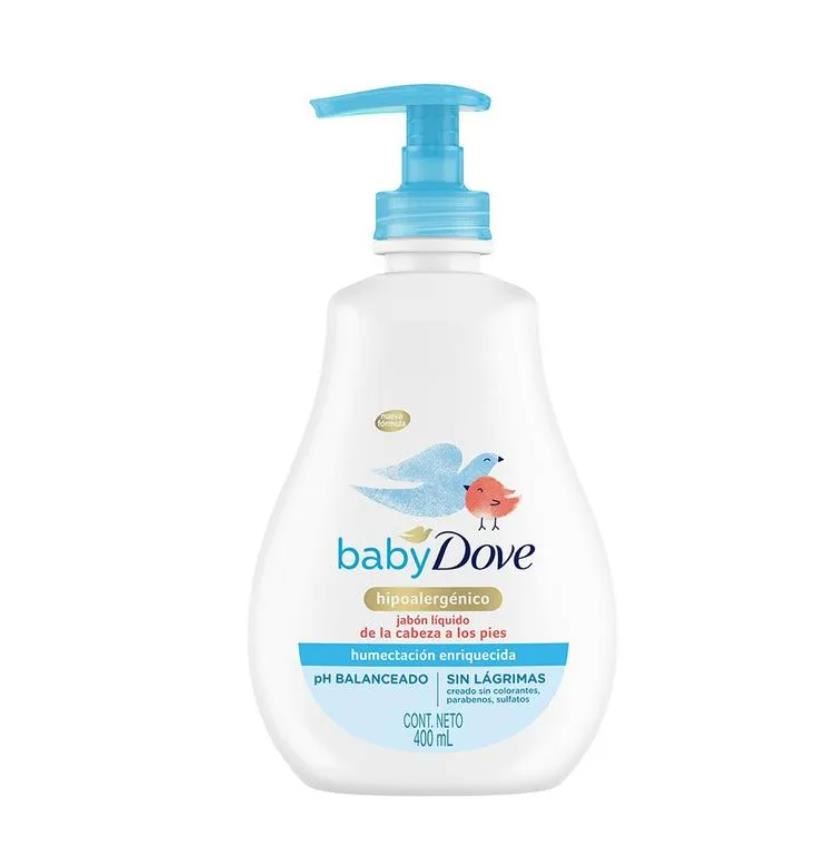 Jabón Líquido Dove Baby Humectación Enriquecida Botella 400 ml