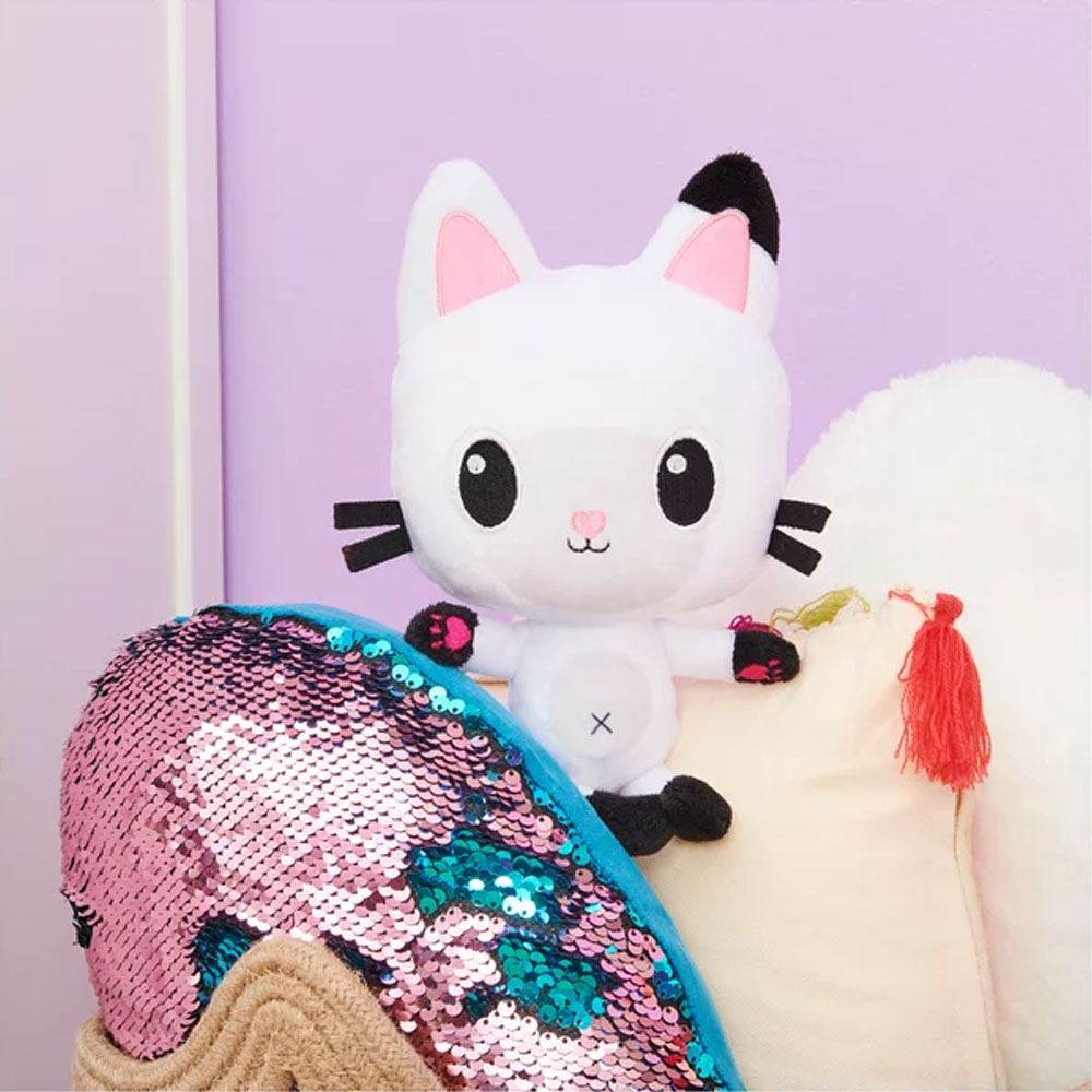 Casa de muñecas de Gabby Pandy Paws con almohada gato | Lámina metálica
