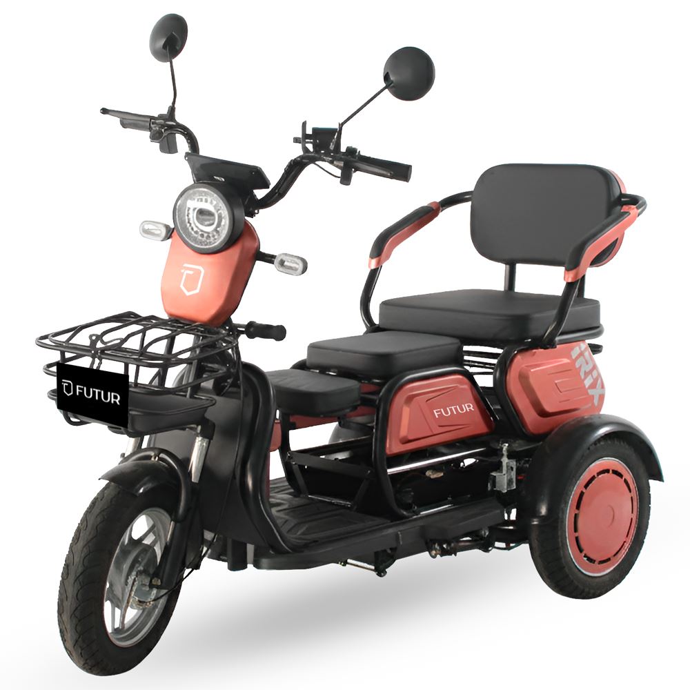 Trimoto Electrica Convertible Futur Irix Rosado Golden Motor 600w