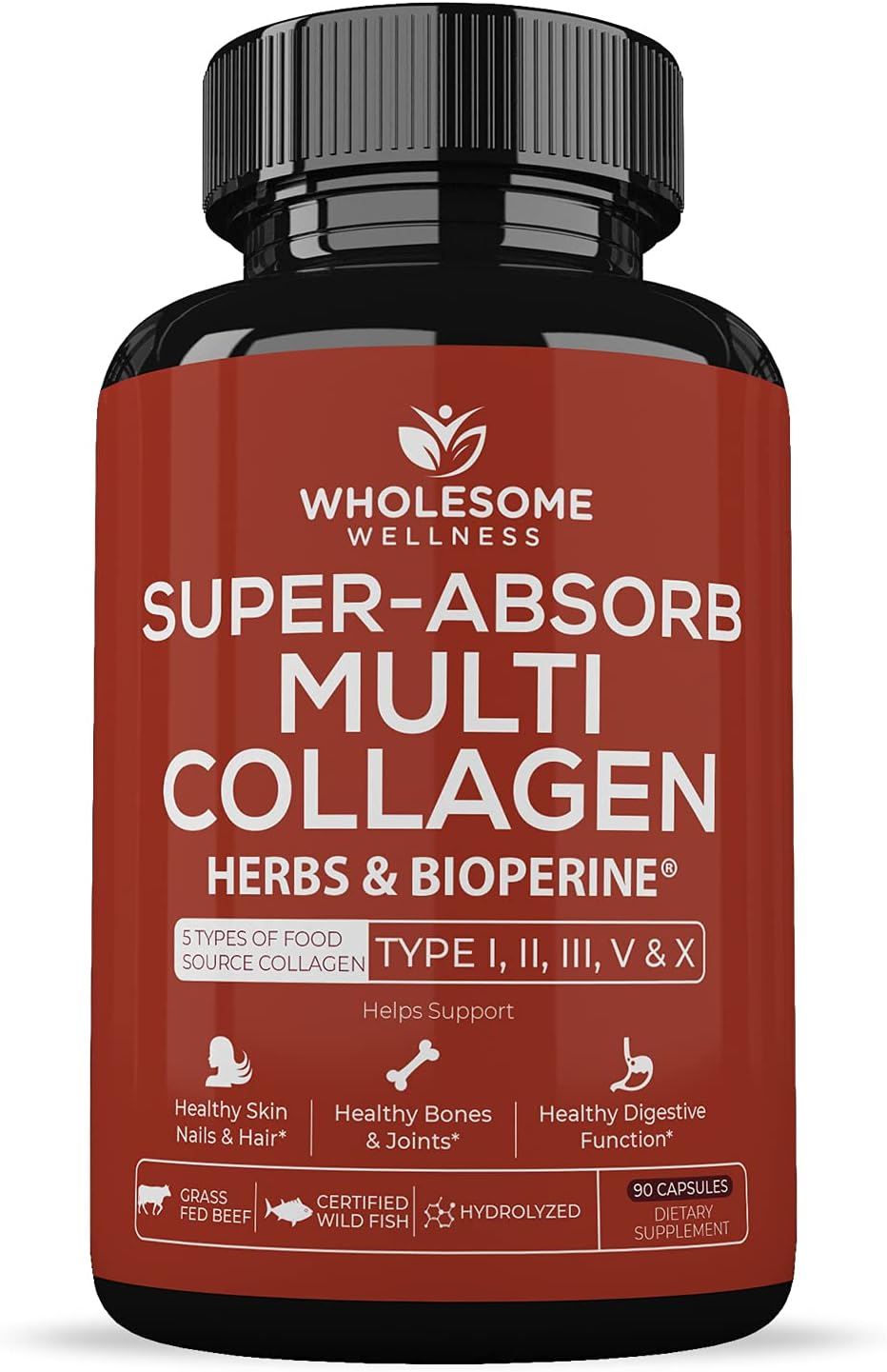 Wholesome Wellness Super-absorb Multi Collagen 90 Capsulas