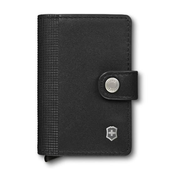 Billetera de cuero Altius Secrid, Essential Card Wallet, color negro, Victorinox