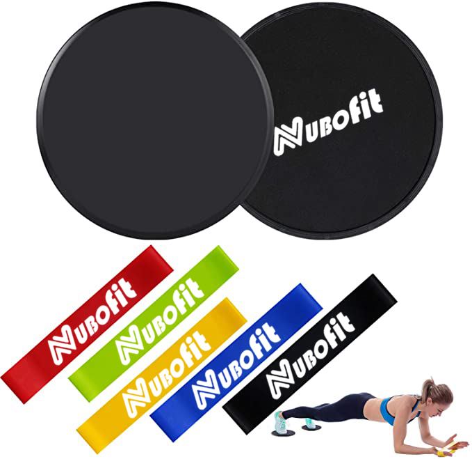 Discos Deslizantes Para Pilates/ Fitness/ Crossfit Color Negro