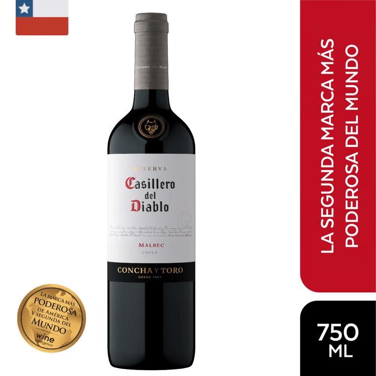 Vino Casillero del Diablo Malbec 750ml