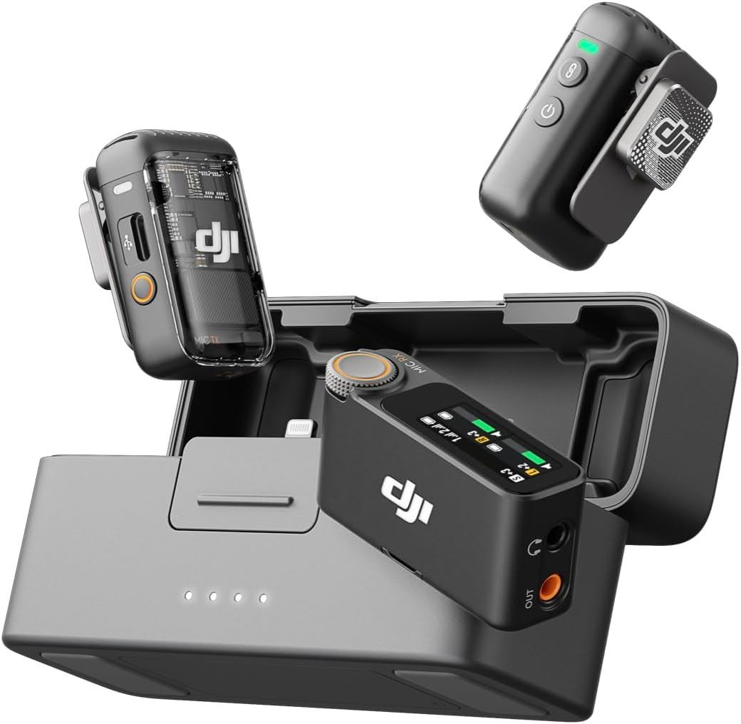 DJI Mic 2 Kit Micrófono Inalámbrico (2 TX + 1 RX + Case)