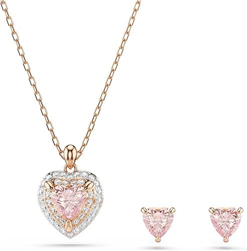 Swarovski One Set Corazón Rosa con Cristales