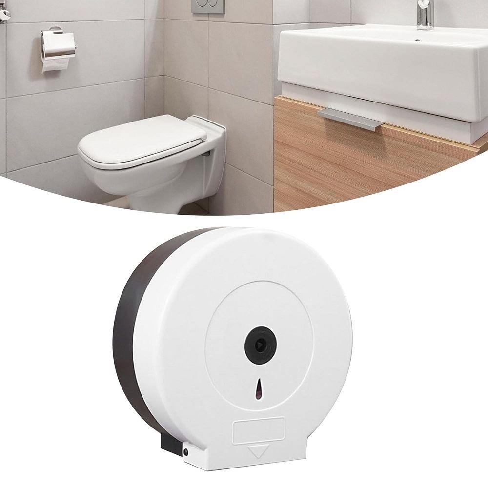 Dispensador de papel Higiénico para baño color Blanco