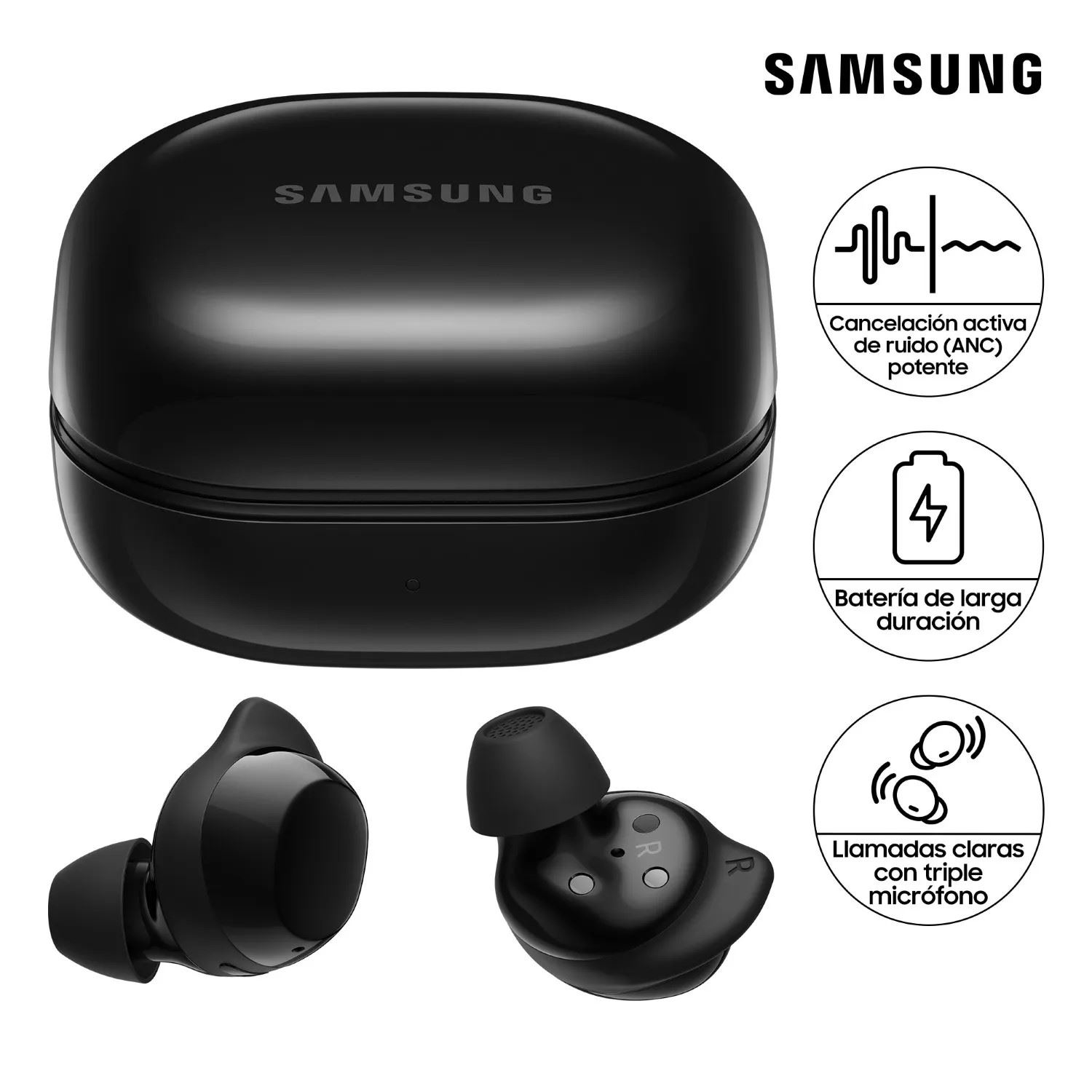 Audífonos Bluetooth TWS Samsung Galaxy Buds Core 35 Horas Negro