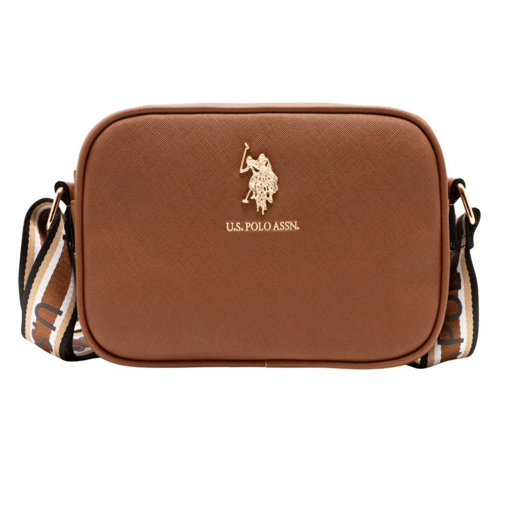 CARTERA CROSSBODY US POLO ASSN CANVAS CLASSIC ZIP COGNAC