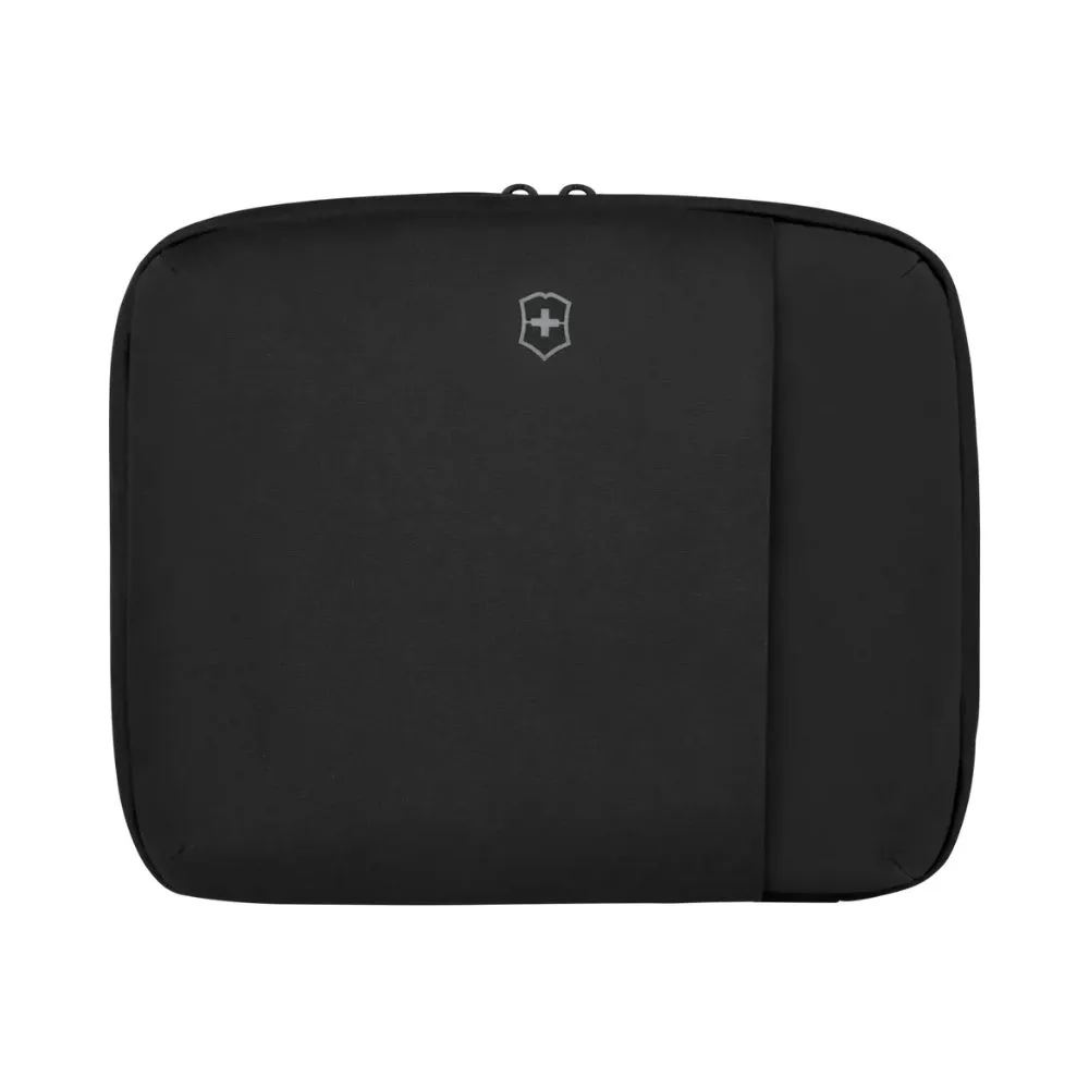 TRAVEL ESSENTIALS, HANGING TOILETRY BAG, BLACK