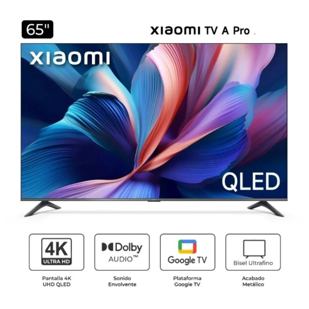 Televisor Xiaomi 65" QLED Smart UHD 4K A PRO 2025